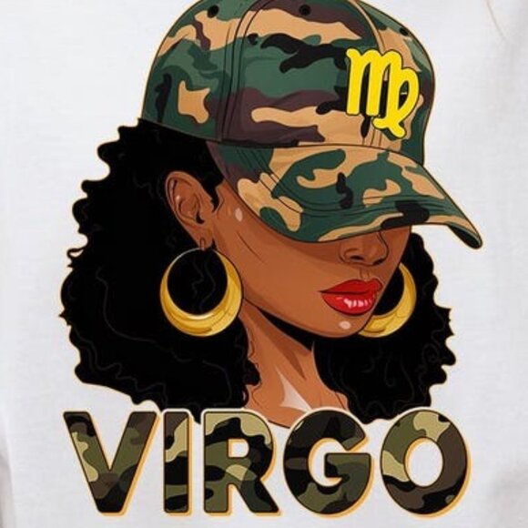 Virgo Zodiac T-Shirt, Black Woman Virgo Shirt, Virgo Birthday Gift - Picture 2 of 4
